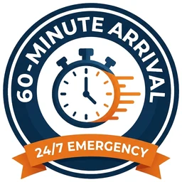 60-Minute Arrival — 24/7 emergency response