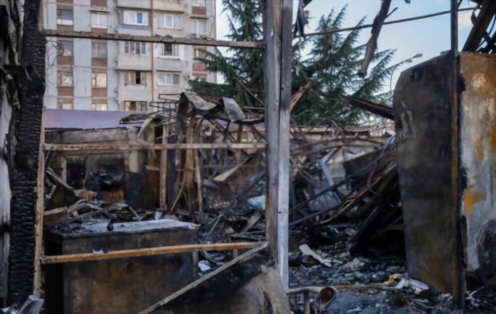 Fire damage to residential property requiring restoration
