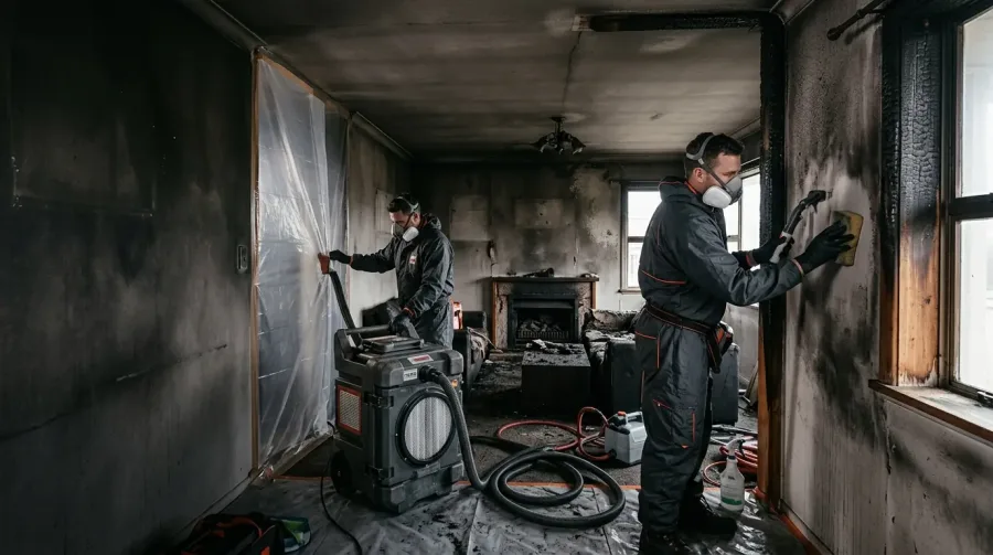 Fire and smoke damage restoration in Auckland
